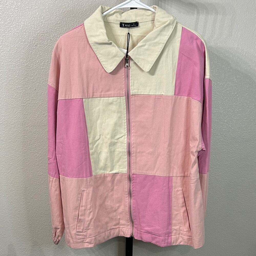 Very J Colorblock Zip-Up Jacket – M - NWT